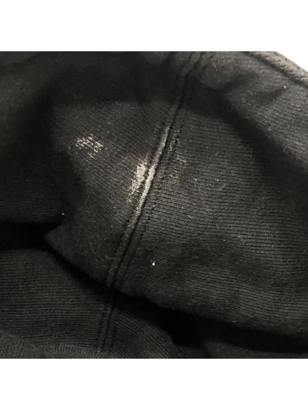 Gucci Hoodie Arm Logo Print Half Zip Cotton Black